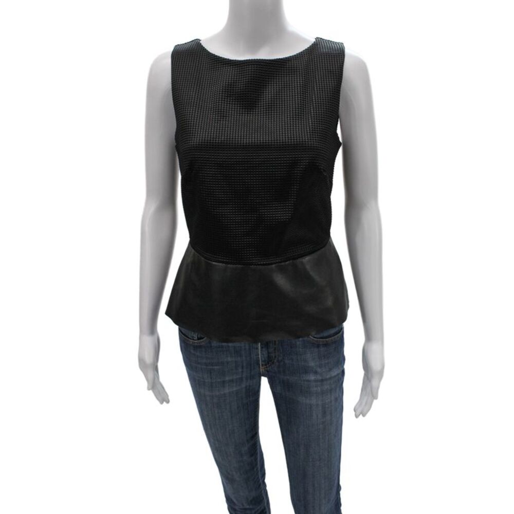 Bailey 44 Women Sleeveless Black Tank Round Neck Designer Size S